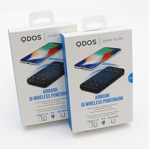 Mobilne zasilanie ładowanie Skarbowe opakowanie pudełko szuflady okienne kolorowe pudełkonaniestandardowe opakowanie elektroniki